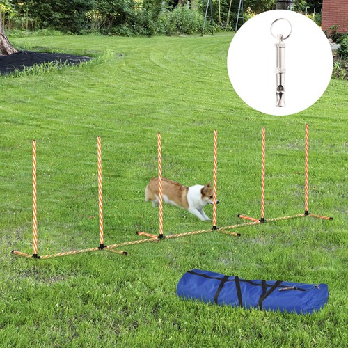 Pawhut dog agility weave poles - agility,