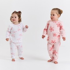Baby Girls 2 Pack Pyjamas –