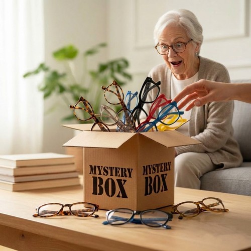 Reading glasses mystery - reading, box