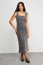 Warehouse Grey Denim Dress