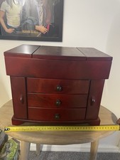 Large Wooden Jewellery Box /