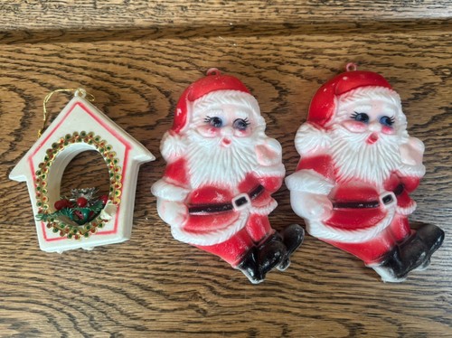 Rare vintage blow mold santa - rare,