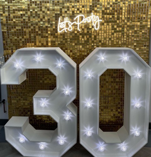 4ft light led numbers - 4ft, up
