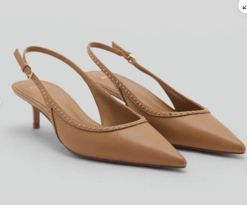 New mango mng tan stud - mango,