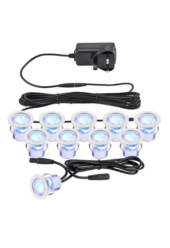 Set 30mm ip44 led - led, blue