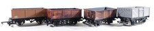 HORNBY 4 x BR STEEL MINERAL WAGONS