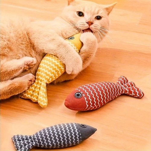 Catnip pet fish kitten toy - catnip,