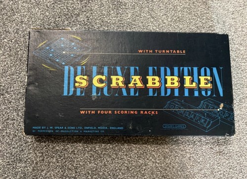Vintage 1950s scrabble deluxe - vintage,