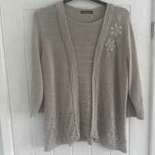 Ladies Beige Jumper Size L