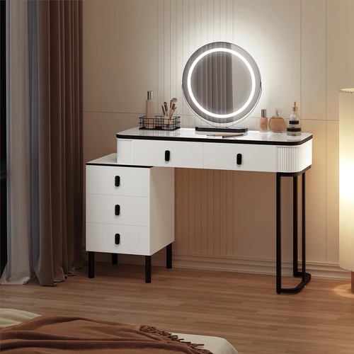 Dressing table with led lights - with,