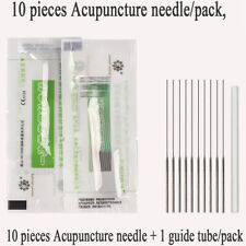 100 pcs Acupuncture Needles 0.35x25/40/50/60/75mm (10 pcs/pack+1 Guide Tube)