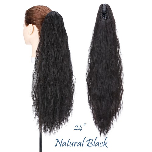 Long ponytail clip - ponytail, in
