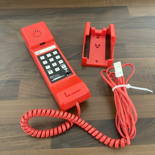 Vintage 80s landline red push