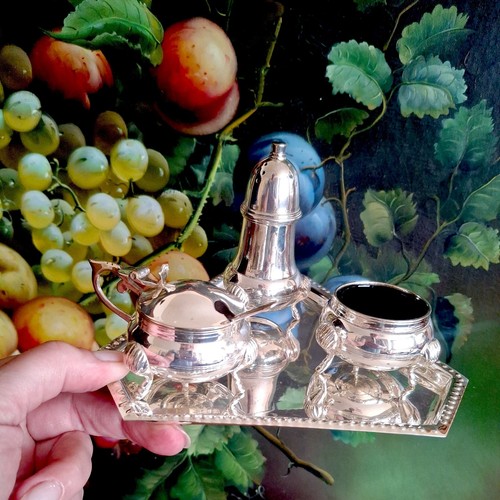 Vintage silver plated - vintage, cruet