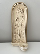 Artforum Candle Sconce Art Nouveau Style Cream Nymph After French Originals