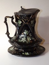Victorian Jackfield Lidded Jug