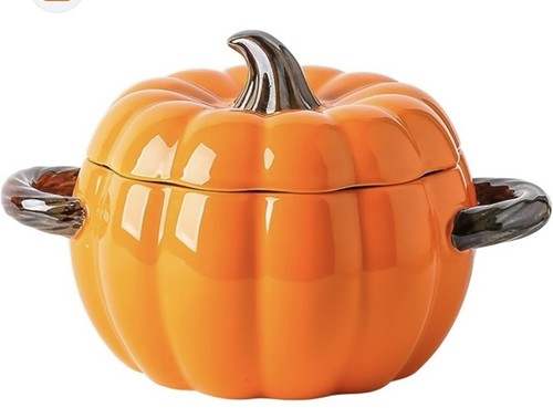 Ceramic pumpkin pot with - pot,