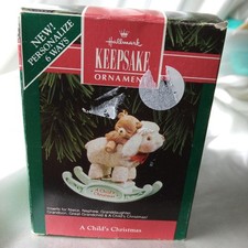 HALLMARK KEEPSAKE ORNAMENT A CHILD'S CHRISTMAS LAMB ROCKING HORSE