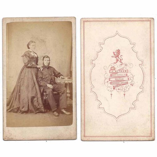 Cdv victorian gentleman lady - gentleman, &