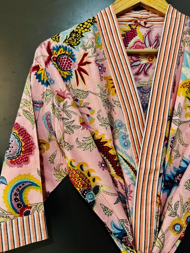 Cotton kimono robe - cotton, dressing