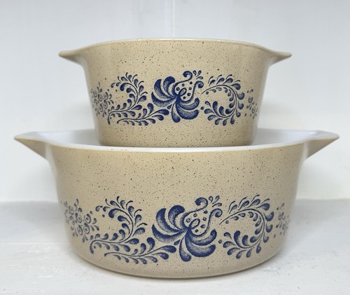 Pyrex homestead 473 475 round - pyrex,