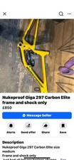Nukeproof Giga 297 Carbon Frame And Fork Only Size Medium