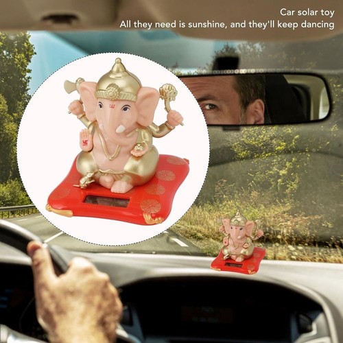 Solar powered ganesha ornament - ganesha,