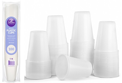 200 white plastic - 200,