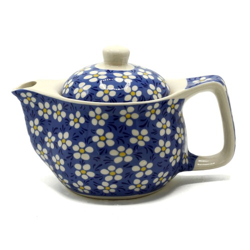 Small herbal teapot blue - herbal,