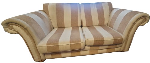 Seater cream stripe - 2-seater, fabric