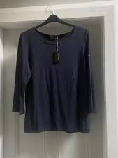 WYSE TOP SIZE 5 (SIZE 16) NAVY BLUE LOGO ON ARM LONG SLEEVES NEW & TAGS 