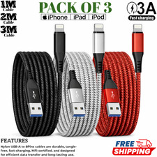 3 x iPhone Charger Fast For