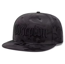 Black Camouflage Embroidered Compton Baseball Cap Hip-Hop Snapback Hat         7