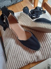 Canvas Wedges Shoes Size 9