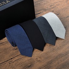 Quality Handmade Wool Men's Tie Business Gentleman Modern Necktie with Gift Box
