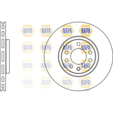 2x Brake Discs Vented For