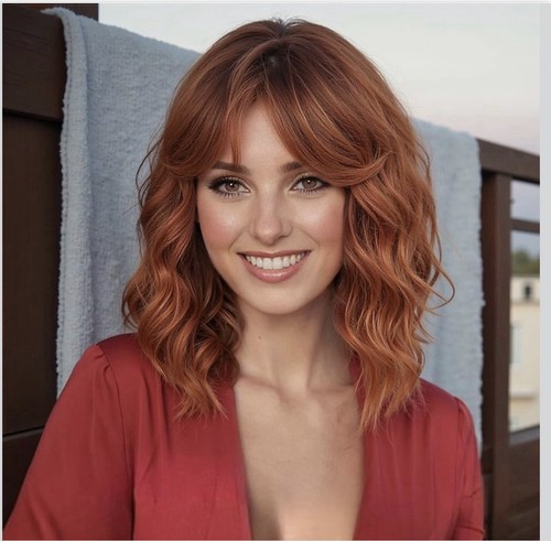 Wokestar bob curly wig with - wig,