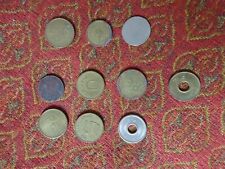 12 x 1960s FRUIT MACHINE TOKENS ONE ARMED BANDIT