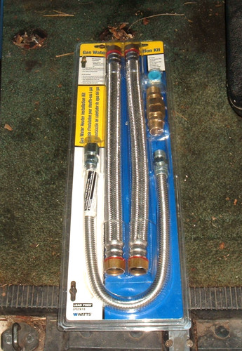 Gas water heater install - heater, kit