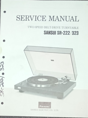 Sansui 222 323 turntable - sansui, sr-222