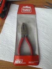 Vintage Neill Elliott Lucas 5inch Side Cutters Pliers Red Grip Handles. PW2162.5