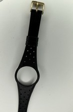 Omega dynamic leather strap band Black watch band