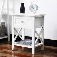 White Bedside Table Cabinet