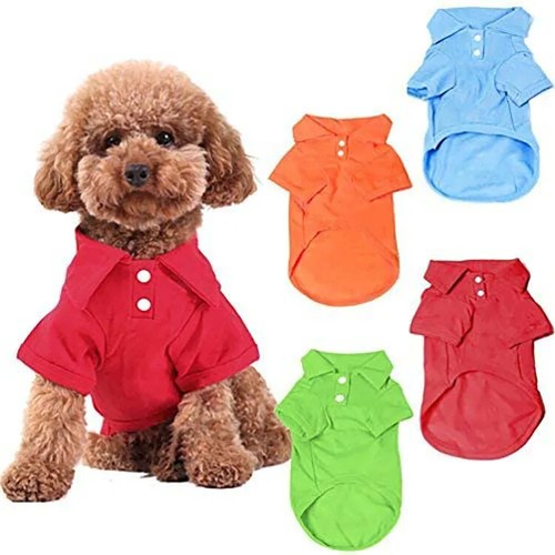 Dog puppy lapel collar shirt - dog,