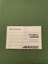 Toyota Avensis Owners Manual