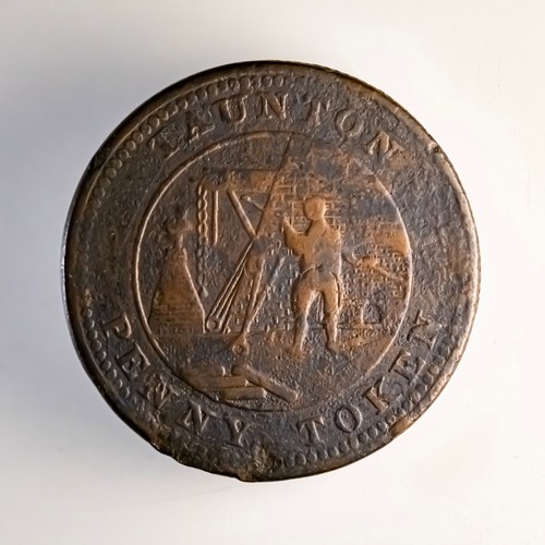 Taunton penny token coxs - coxs, iron