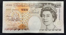 Old ten pound note - £10,