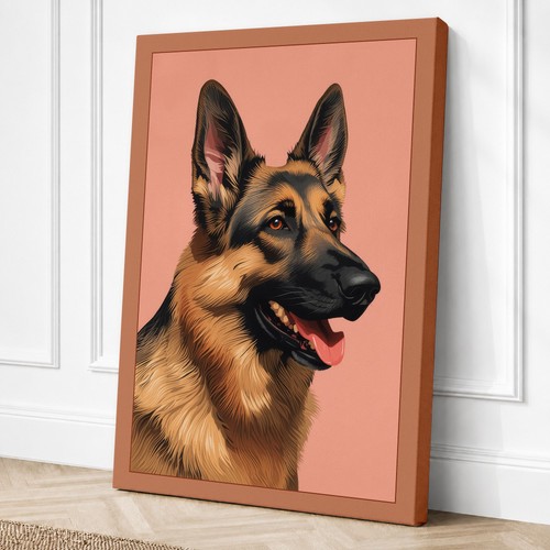 German shepherd portrait - shepherd,