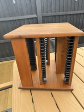 Wooden Rotating CD Rack