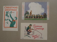 Christmas Greetings Scout Postcards - 3 Types (1960s)